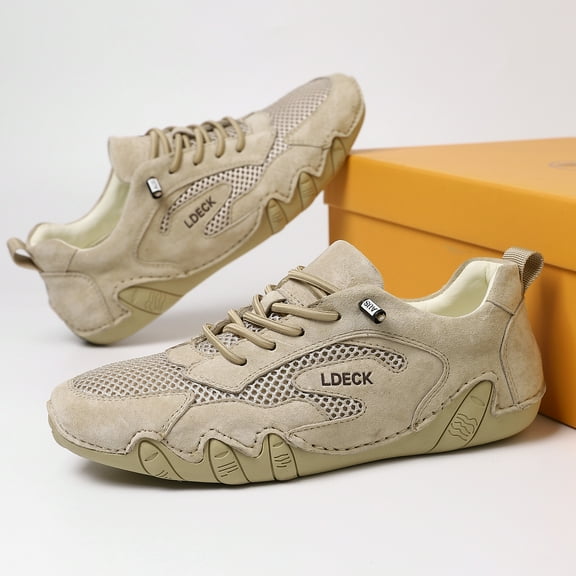 ZELAND Men's/Women's Plus Size Breathable Mesh Outdoor Trail Running Shoes - Lightweight Summer Casual Sport Sneakers