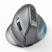 ZELOTES F-26C Rechargeable display dual-mode wireless with silent 2.4GHz BT gray