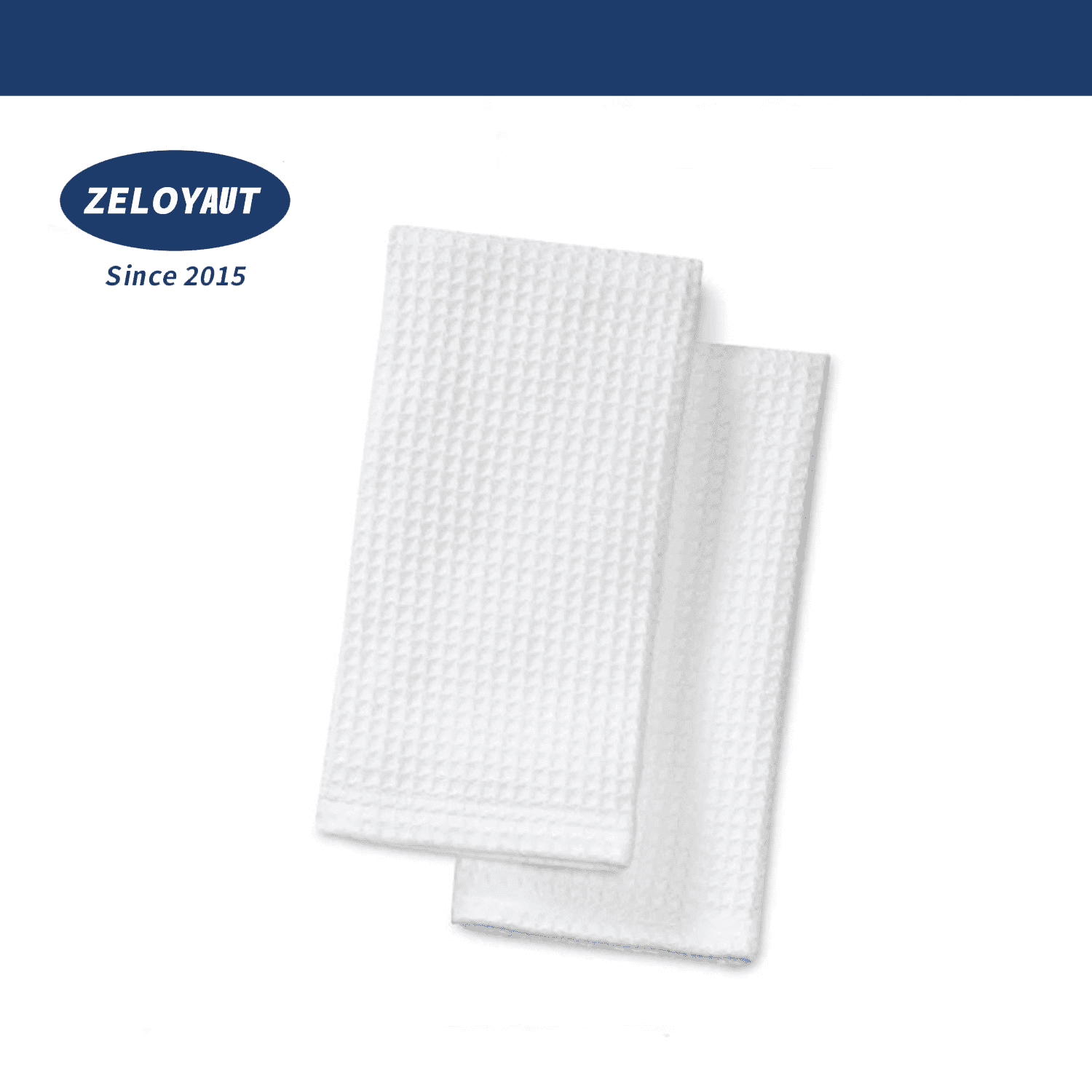 ZELOYAUT 4PCS Sublimation tea towels for kitchen、Polyte waffle towels ...