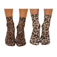 thumbnail image 1 of ZELVINN 2 Pairs Leopard & Floral Print Ankle Socks for Women Lightweight Breathable Sheer Mesh Sock, 1 of 12