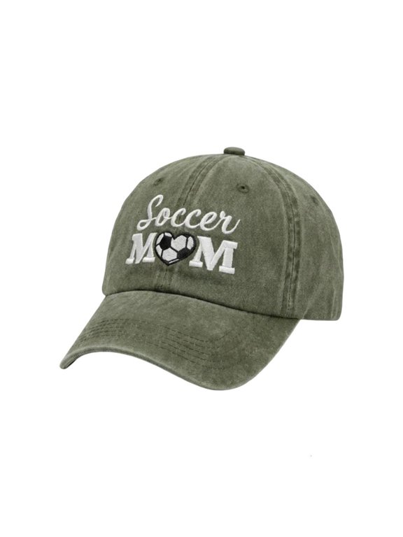 Comfortable Cotton Hat with Soccer Mother Design Embroidered Baseball Hats Cool Caps for Outdoor Activities