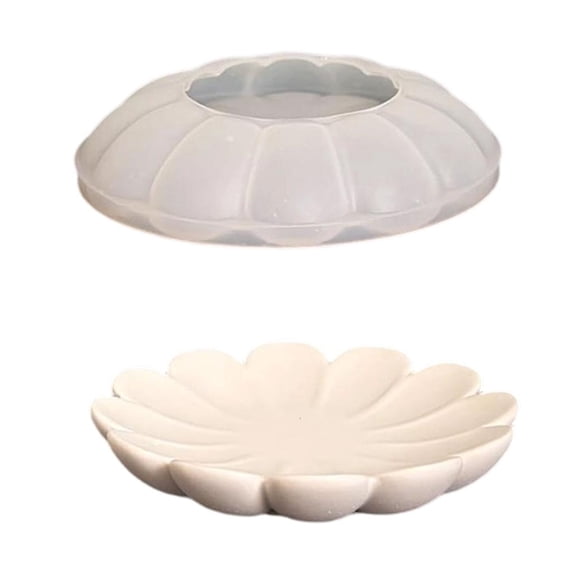 ZELVINN Petal Catchall Tray Mold Wax Epoxy Plaster Cement Pouring ...