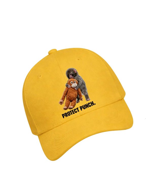 Popular Cartoon Monkey Cotton Baseball Cap Adjustable Dad Hat for Outdoor Sport Daily Wear Women Men Unisex Headwear