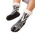 thumbnail image 1 of ZELVINN Thick Fleece Lined Slipper Socks with Funny Pattern for Women Men Nonslip Grippers Warm Winter Floor Socks for Co, 1 of 13