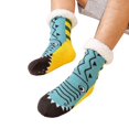 thumbnail image 1 of ZELVINN Thick Fleece Lined Slipper Socks with Funny Pattern for Women Men Nonslip Grippers Warm Winter Floor Socks for Co, 1 of 13