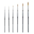 thumbnail image 1 of ZEM BRUSH Golden Taklon Short Handle Detail and Rounds Artist Paint Brush Set, 1 of 4