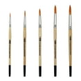thumbnail image 1 of ZEM Brush Mfg AS-3 Student Golden Synthetic Rounds Artist Paint Brushes Set Sizes 2,4,6,8,10, 1 of 8