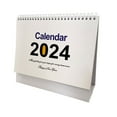 ZEMIKANIOR 2024 English Calendar Notebook With Minimalist Desktop