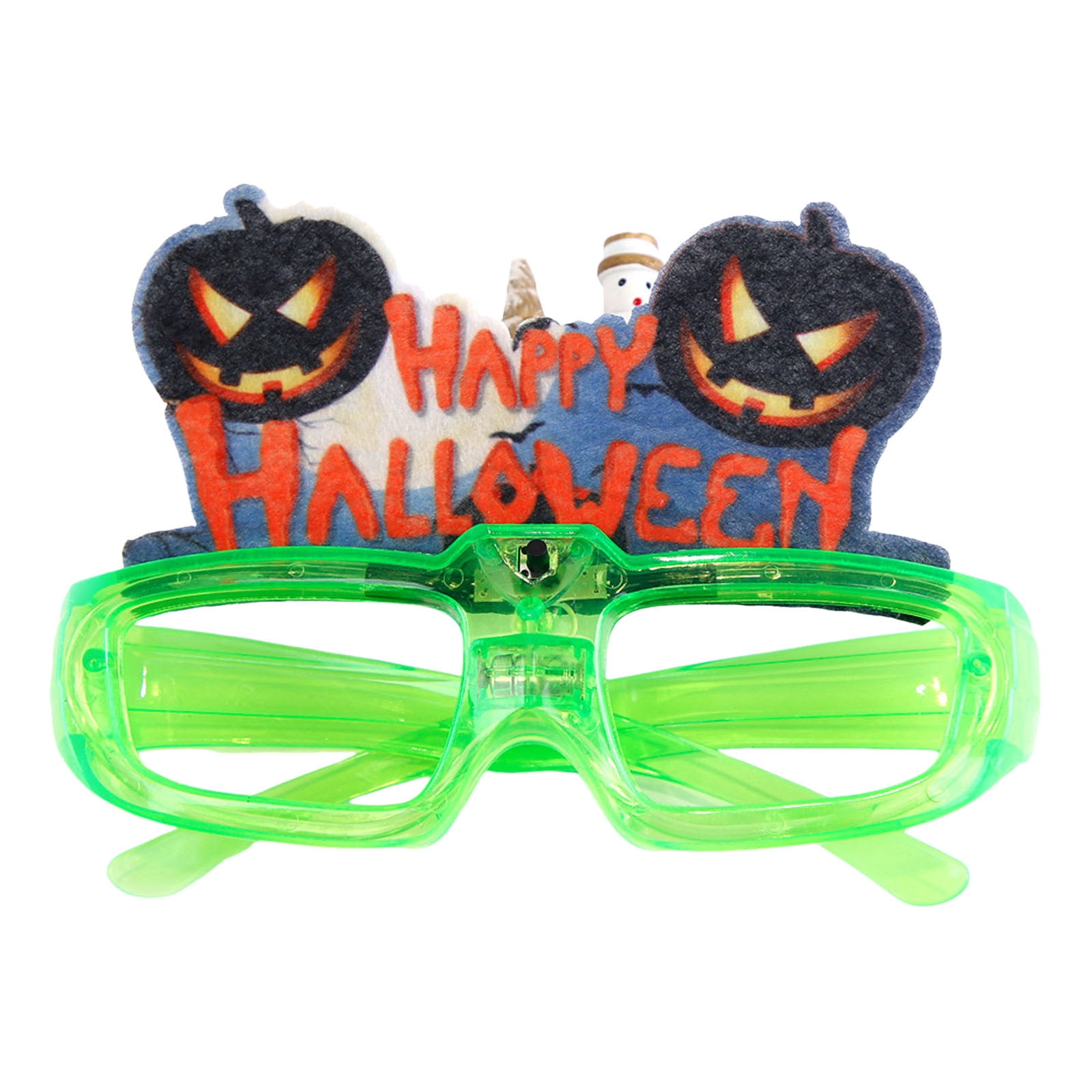 ZEMIKANIOR Eyeglasses Glowing Bat Pumpkin Eyeglasses Festive Party Prom zemikanior-eyeglasses-glowing-bat-pumpkin-eyeglasses-festive-party-prom