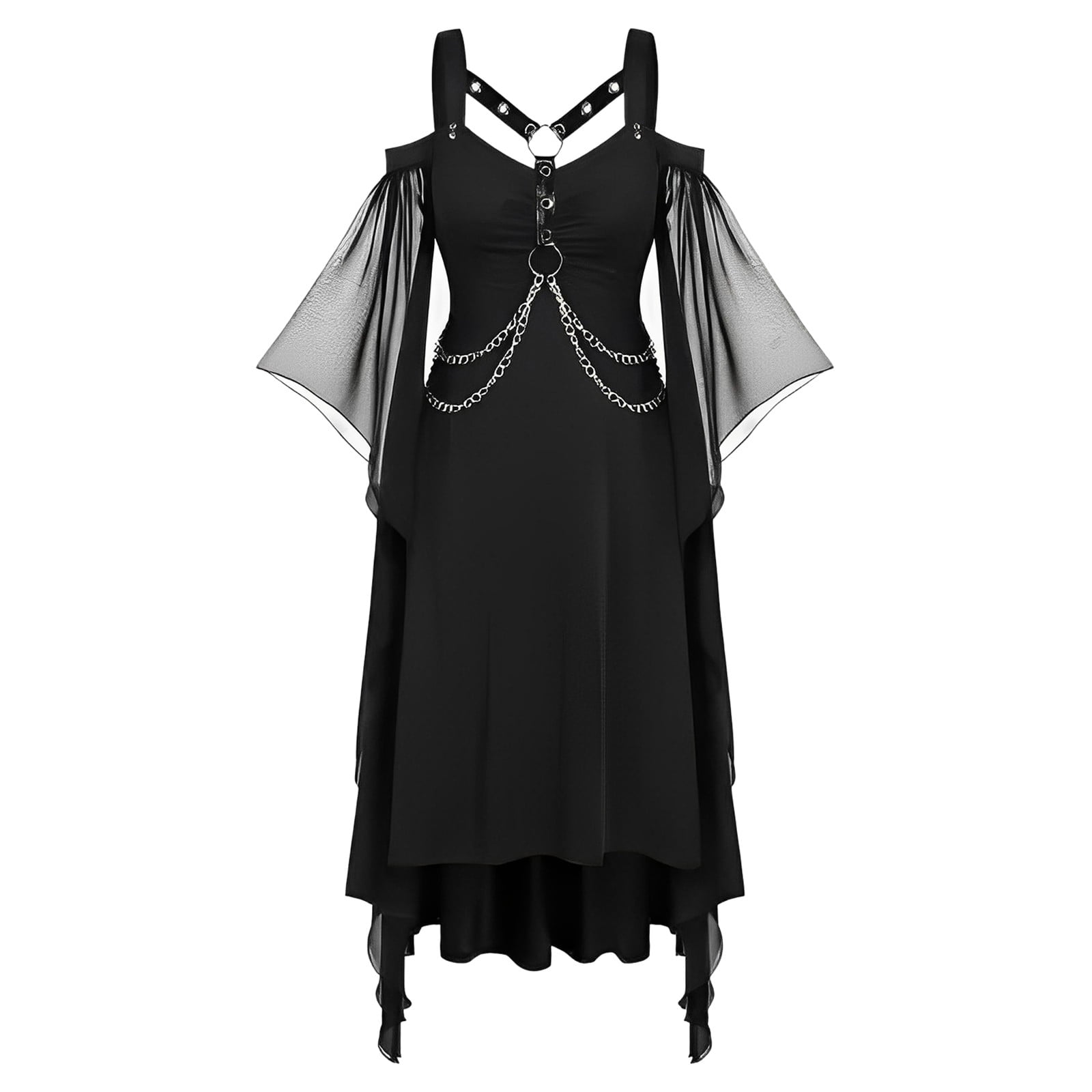 ZEMIKANIOR Halloween Costumes 2024 Dresses For Women Plus Size Gothic