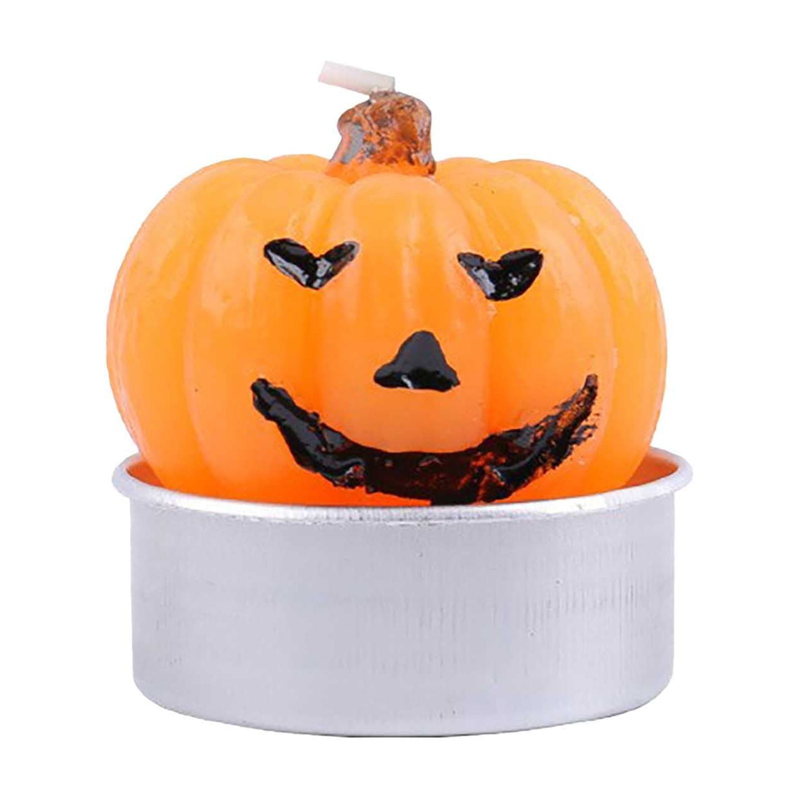 ZEMIKANIOR Halloween Decorations Décor Candle Holders Pumpkin Themed
