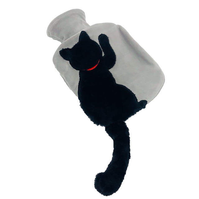 ZEMIKANIOR Imitation Rabbit Cute Cat Hot Water Bag 850ml Hot Water Bag