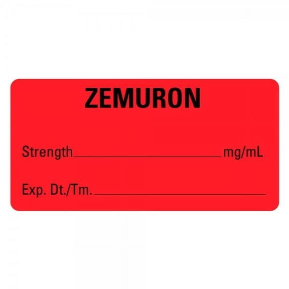 ZEMURON Medical Labels 2"x1"