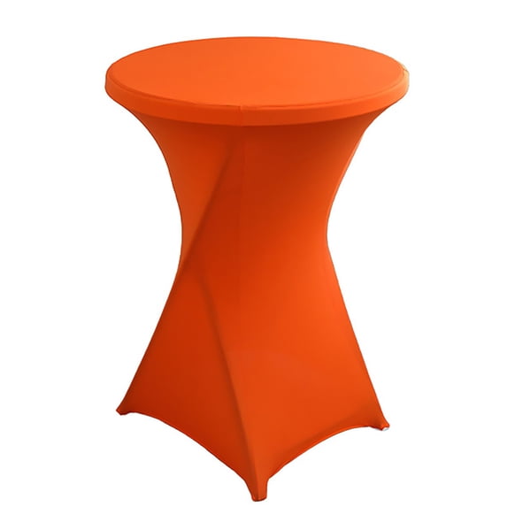 ZEMZYL Blue Fitted Spandex Round Tablecloth Stretch Cover For Cocktail Table Wedding Banquet Party Birthday Celebration