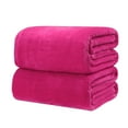 thumbnail image 1 of ZEMZYL Coral Velvet Flannel Solid Color Blanket Soft Conditioning Throw For Sofa Bed Yoga Pet Cover, 1 of 9