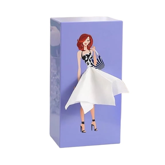ZEMZYL Funny Skirt Tissue Box Cover Creative ABS Decorative Paper Holder For Living Room Coffee Table Bedroom Home Gift