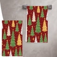 thumbnail image 1 of ZEMZYL Hand Towels Christmas Printed Kitchen Towels Absorbent Microfiber Dishwashing Cloth Quick Drying Soft Lint Free Tea Towel for Holiday Home Decor, 1 of 8