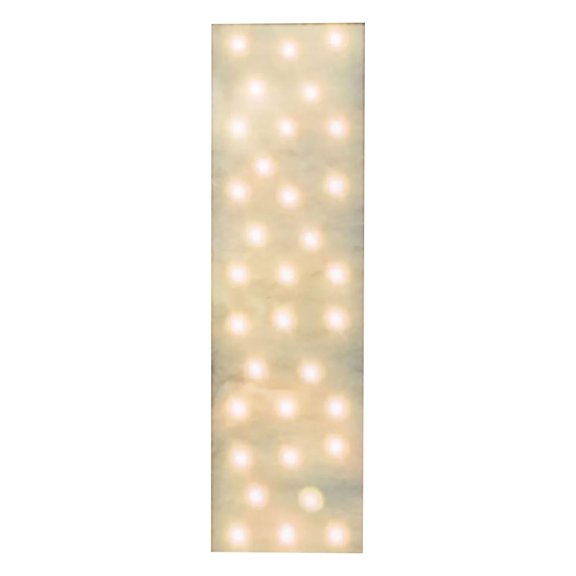 ZEMZYL Illuminated Table Flag – 1.5x0.4m Warm White LED Lighted Snowflake Runner, Battery Operated, Christmas Village Display, Holiday Dining Table Decor