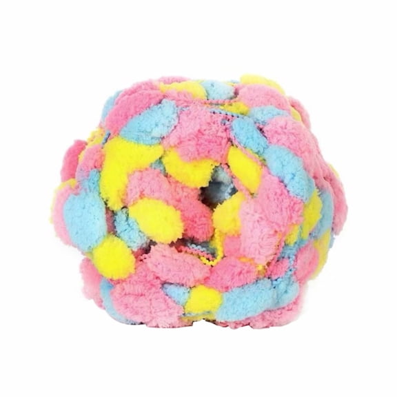 ZEMZYL Pompom Chunky Yarn Polyester Soft Plush Fuzzy Yarn For Knitting Crochet Blanket Cushion Sweater Pet Bed