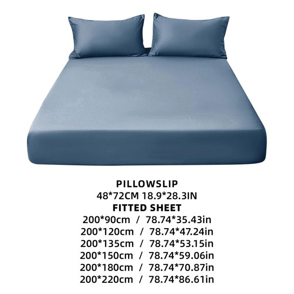 ZEMZYL Soft Breathable Fitted Sheet Solid Color Cotton 11 Inch Deep Pocket For Mattress Cover
