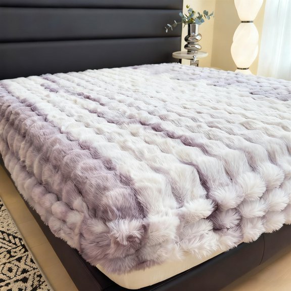 ZEMZYL Velvet Bed Sheet Synthetic Mattress Cover Breathable Plaid Flannel Quilt Soft Checkered Bed Protector Cosy For Home