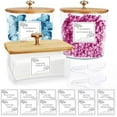 thumbnail image 1 of ZEN 3 Pack Laundry Room Organization Storage Containers Acrylic Jars and Dryer Sheet Holder with Lids and Labels for Laundry Detergent Laundry Pods Containers Dry Sheet Organizing, 1 of 14
