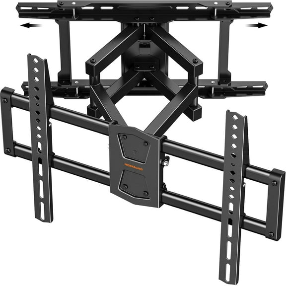 ZEN 42-86 '' Full Motion TV Wall Mount 24 Inch Studs, Heavy Duty TV Mount 24 inch Studs, Swivel Tilt Extension Level, up to 110 lbs & 600x400mm VESA