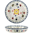 thumbnail image 1 of ZEN Ceramic Pie Pan Pie Dish for Oven 10 Inch Pie Plate Round Bakeware (Butterfly), 1 of 6