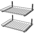 thumbnail image 1 of ZEN Garage Wall Shelves 12x18 Inch, Wall Mounted Storage Shelf, Metal Shelf Rack, Heavy-Duty Shelf Organizer 2 Pack, Black, 1 of 14