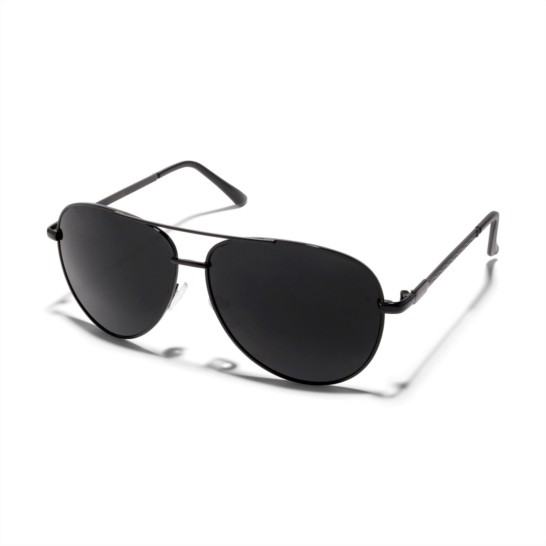 ZEN Oversized Aviator Super Dark Sunglasses – UV400 Anti-Glare Metal Frame Aviators for Men & Women | Shatterproof Category 4 Dark Lenses