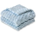 thumbnail image 1 of ZEN Universal 3D Jacquard Craftsmanship, Soft and Fluffy Fabric, Warm and Comfortable, Made of Flannel and Fleece (30 x 40 Inch, Blue), 1 of 7
