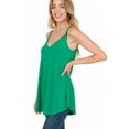 thumbnail image 1 of (ZENANA) Front-Back Reversible (Vneck-ScoopNeck Reversible) Spaghetti Cami, 1 of 4