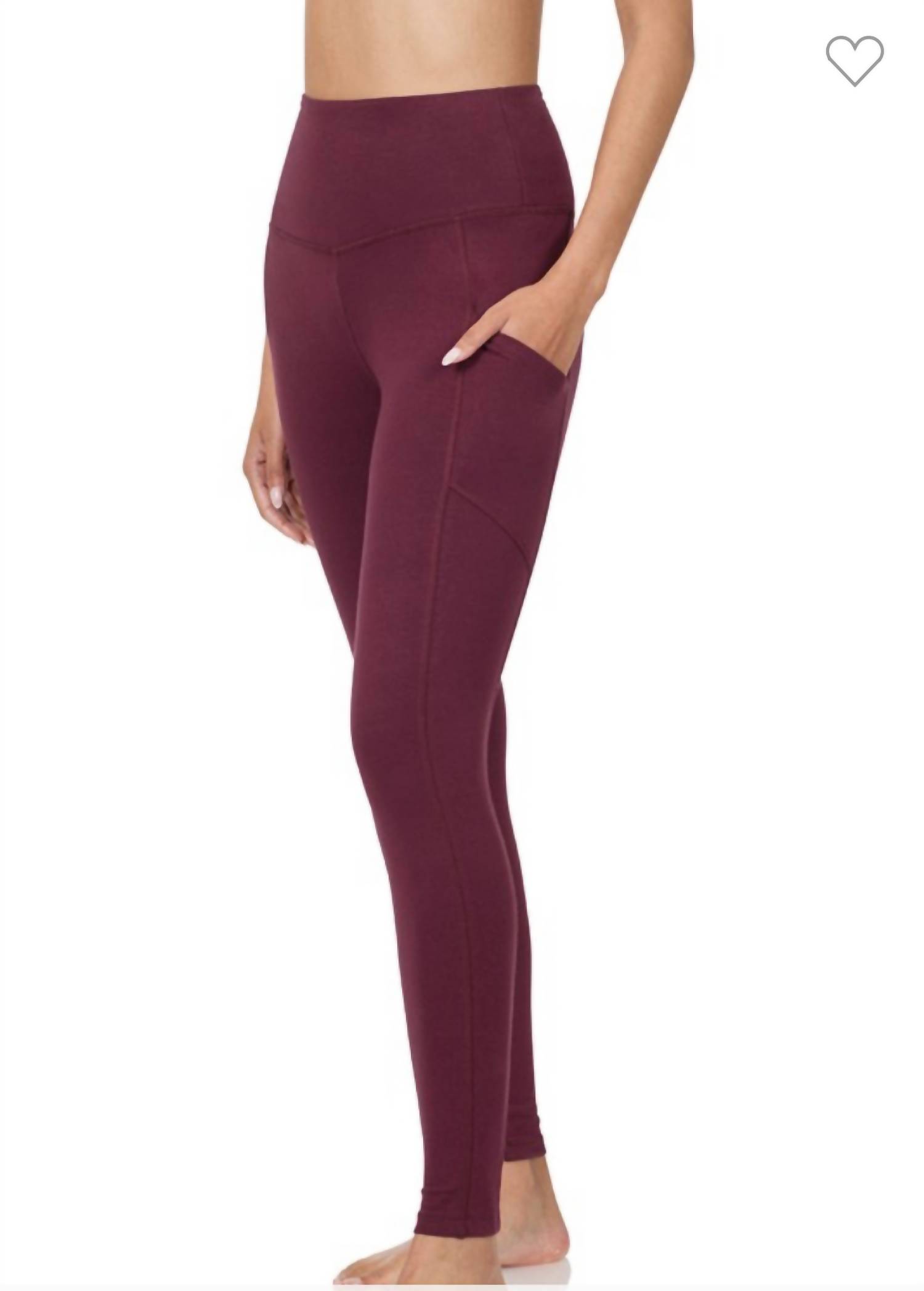 ZENANA Wide Waistband Pocket Leggings