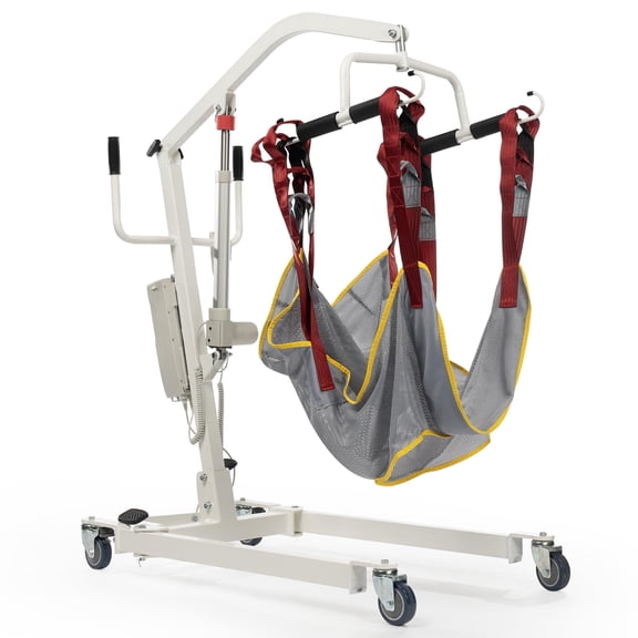 ZENART Electric Patient Lift with Sling, Sit-to-Stand Transfer Chair for Seniors, Home Hospital Use, 500lb Capacity
