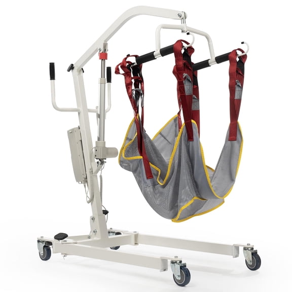 ZENART Electric Patient Lift with Sling, Sit-to-Stand Transfer Chair for Seniors, Home & Hospital Use, 500lb Capacity