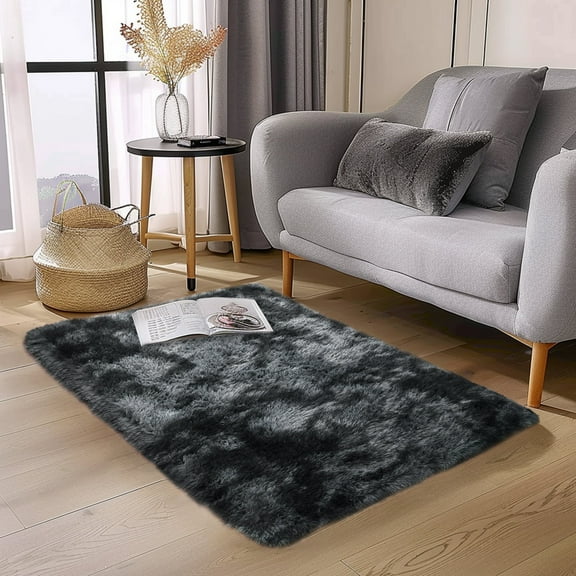 ZENELESS 2x3ft Fluffy Rug,Small Carpets,Small Soft Doormats for Doorways, Bedrooms, Kitchen, and Bathroom Entrances