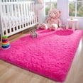 thumbnail image 1 of ZENELESS 3'x5' Pink Shaggy Rug,Soft Fluffy Area Rug for Bedroom, Kids Room, Nursery,Contemporary Indoor Rug, 1 of 8