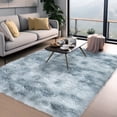 thumbnail image 1 of ZENELESS 4x6ft Fluffy Rugs,Super Soft Indoor Modern Carpets,Anti-skid Fuzzy Area Rug for Teens Dorm Nursery Bedroom Home Decor Tie-dye Silver&Gray, 1 of 7