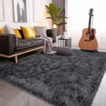 thumbnail image 1 of ZENELESS 5x7 Fuzzy Area Rugs for Living Room Bedroom Kids Room Large Modern Rug Indoor Carpet Deep Grey, 1 of 8