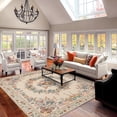 thumbnail image 1 of ZENELESS 6x9ft Washable Rugs, Low Pile Stain Resistant Throw Carpet,Butterfly Print Non Slip Modern Area Rug for Dining Family Room Foyer Apartment Den Apricot, 1 of 10