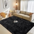 thumbnail image 1 of ZENELESS 8'x10' Soft Area Rug Indoor Modern Fluffy Rugs for Living Room Bedroom Home Decor Carpet,Black, 1 of 8
