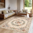 thumbnail image 1 of ZENELESS Area Rugs for Living Room,5x7ft Machine Washable Non Slip Modern Rugs for Home decor Living Room Dining Room Bedroom Den Nursery Apricot, 1 of 10