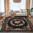 thumbnail image 1 of ZENELESS Area Rugs for Living Room,5x7ft Machine Washable Non Slip Modern Rugs for Home decor Living Room Dining Room Bedroom Den Nursery Black, 1 of 10