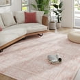 thumbnail image 1 of ZENELESS Area Rugs for Living Room,6x9 Foldable Washable Rugs, Contemporary Non-Slip Non Shedding Accent Carpet,Pink, 1 of 7