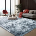 thumbnail image 1 of ZENELESS Extra Large Fluffy Rugs for Living Room,9x12ft Shag Rug Rectangular Carpets for High Traffic Areas in Living Room, Bedroom (Tie-dye Silver and Gray), 1 of 7