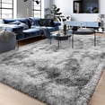 thumbnail image 1 of ZENELESS Extra Large Soft Fluffy Area Rugs for Living Room Bedroom Indoor Decor Carpet 9x12ft Tie-dye Grey, 1 of 8