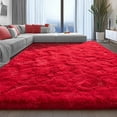 thumbnail image 1 of ZENELESS Large Fluffy Area Rugs for Living Room,8x10 Shag Rectangular Carpets for Bedroom, Red, 1 of 7