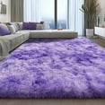 thumbnail image 1 of ZENELESS Large Fluffy Area Rugs for Living Room,8x10 Shag Rectangular Carpets for Bedroom, Tie-Dye Purple, 1 of 7