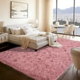 thumbnail image 1 of ZENELESS Large Fluffy Rugs for Living Room,8x10ft Rectangular Shag Rug Carpets for Living Room Bedroom Nursery Bean Pink, 1 of 8