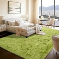 thumbnail image 1 of ZENELESS Large Fluffy Rugs for Living Room,8x10ft Rectangular Shag Rug Carpets for Living Room Bedroom Nursery Grass Green, 1 of 7